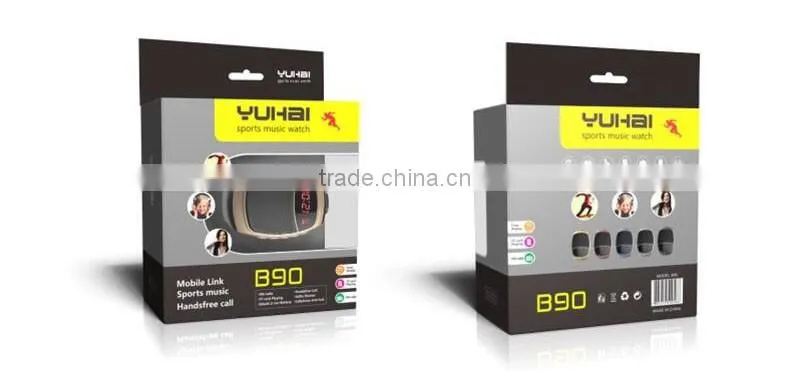 New Arrival Led display bluetooth speakers watch with microphone