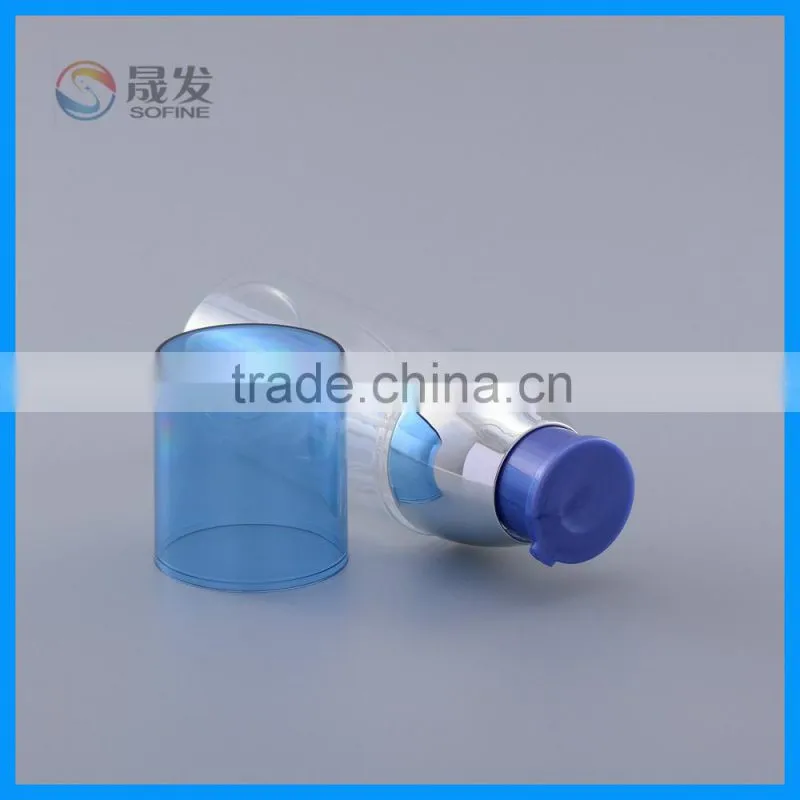 PET round cosmetic lotion pump bottle