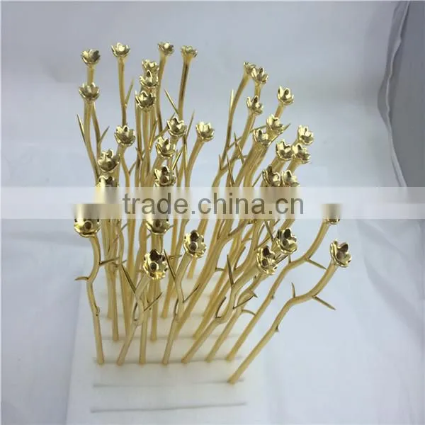 real gold plating gold plated flower , gold plating service , shenzhen changjing , goldview gold plating