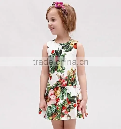 Europe style baby girl outfit kids party dresses perfect design flower kids fashion show dresses