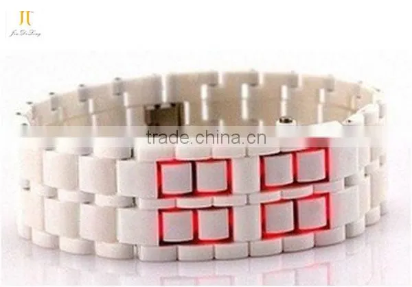 Fashionable color soft lava LED watche men's led light up watches