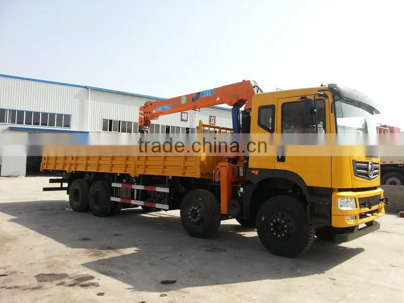 8ton loading crane truck mounted, Model No.: SQ8S4, hydraulic crane with telescopic arms