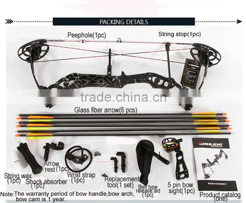 New designed high quanlity magnesium alloy compound bow for sale