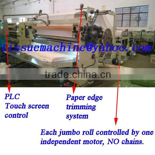 Printing High Speed Automatic V Towel Paper Tissue Folder Machine