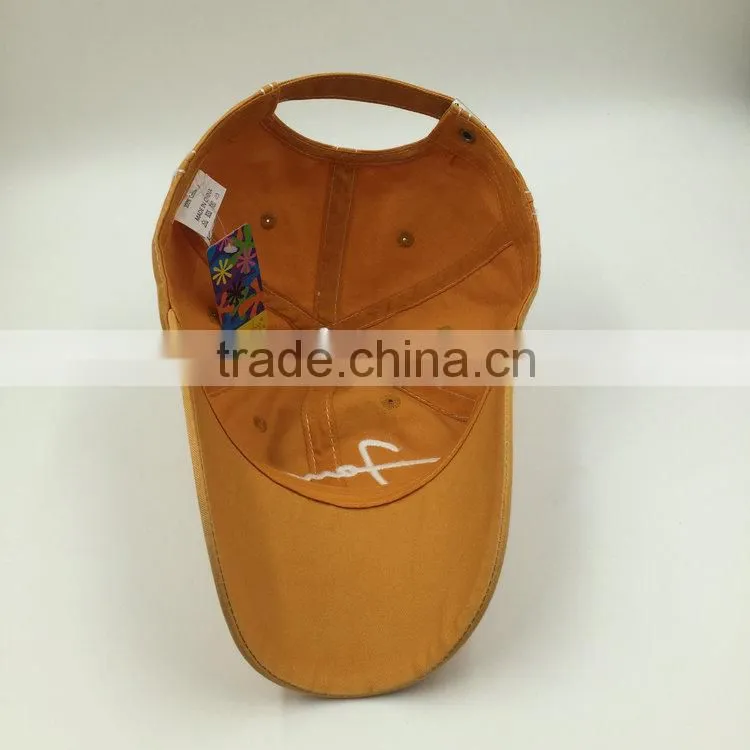 WHOLESALE 6 PANEL BRUSHED COTTON WASHED BASEBALL CAP UNSTRUCTURED
