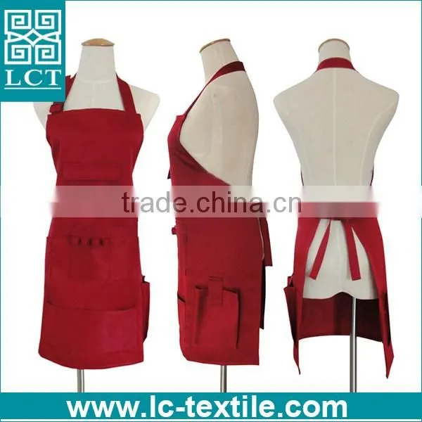 china factory wholesale hot customized hair salon aprons wth tool pockets