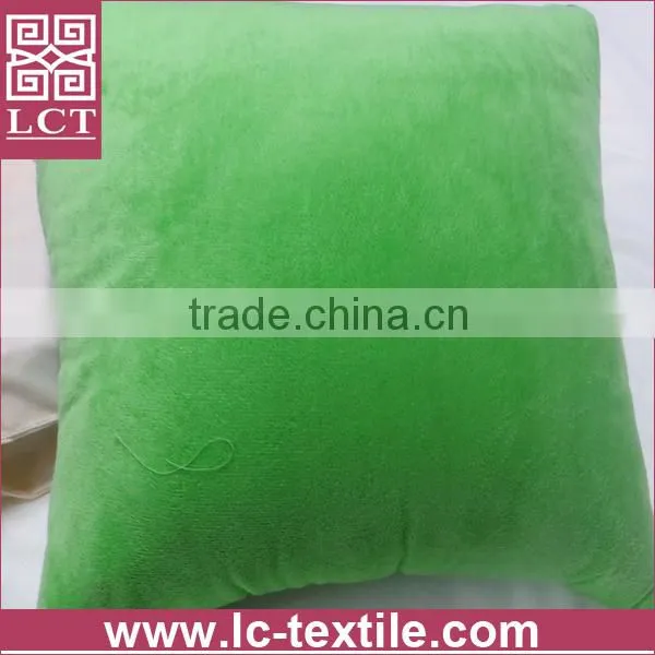 supply open as a blanket softest plush fabric advertising cushion with branding logo embrideried(LCTP0044)