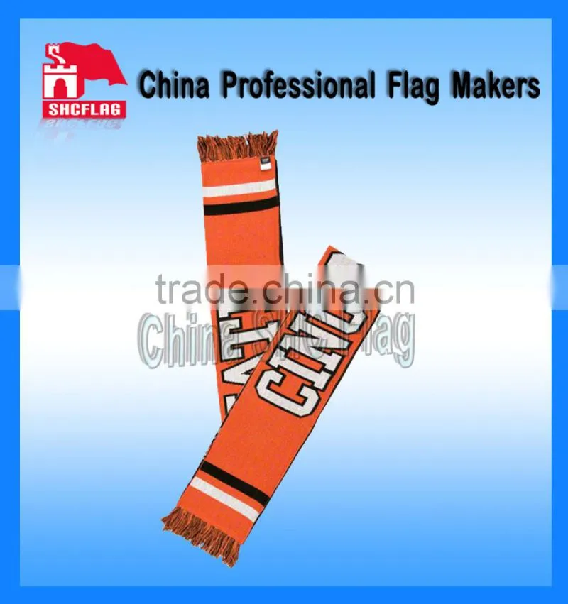 Promotion custom logo soccer scarf