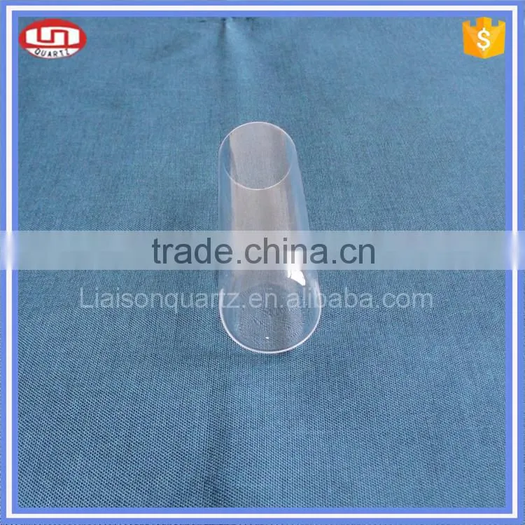 Flat bottom large diameter glass tube