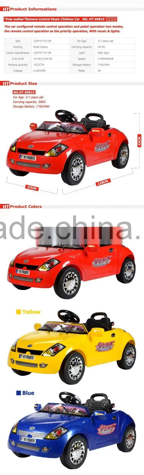 Wholesale Ride on Battery Operated Kids Baby Car,kids electric car baby toys,