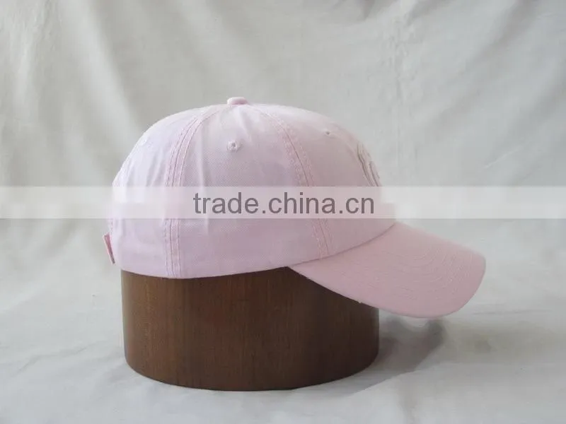 100% cotton girls' washed cap for golf