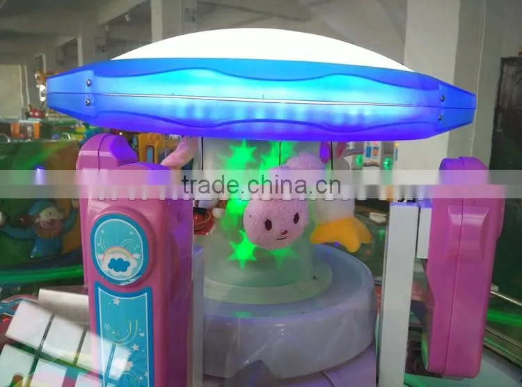 Sweet Land Coin Operated Mini Dolls Crane Claw Machine/ Game Machine for sale