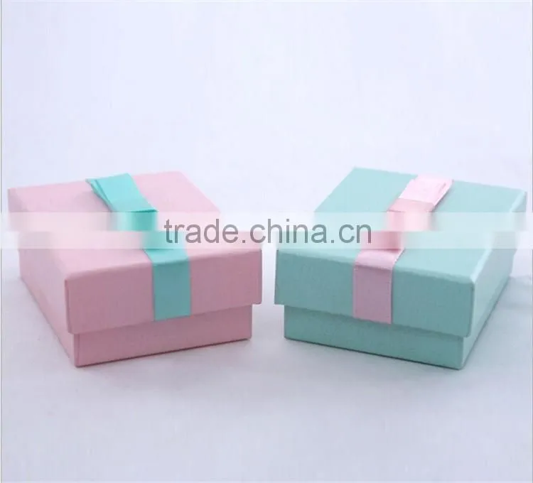 Customzied logo paper cardboard earring jewelry box