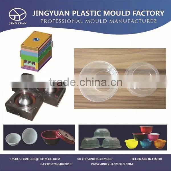 2014 china OEM high quality Disposable Thin wall Transparent Soup Bowl Mould / plastic injection Round Soup Bowl Mold supplier