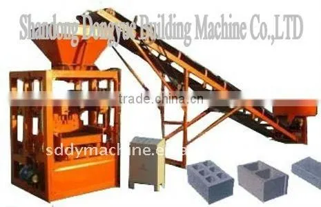 QT4-24 Vibrate Block Production Machine / Cement Block Production Line DONGYUE