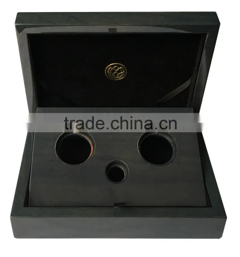 Wood Coin Presentation Cases and Display Boxes