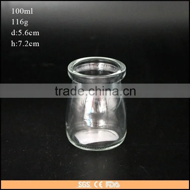 100ml 150ml mini glass pudding jar