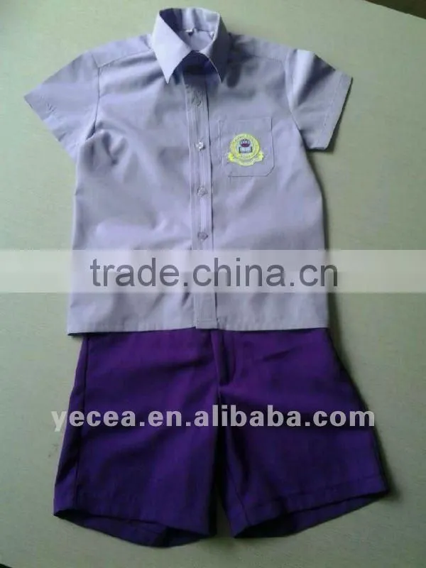 35%Cotton school uniform shirt