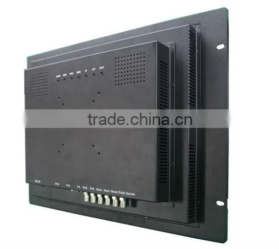 18.5" industrial monitor VGA/HDMI/DVI racked mount