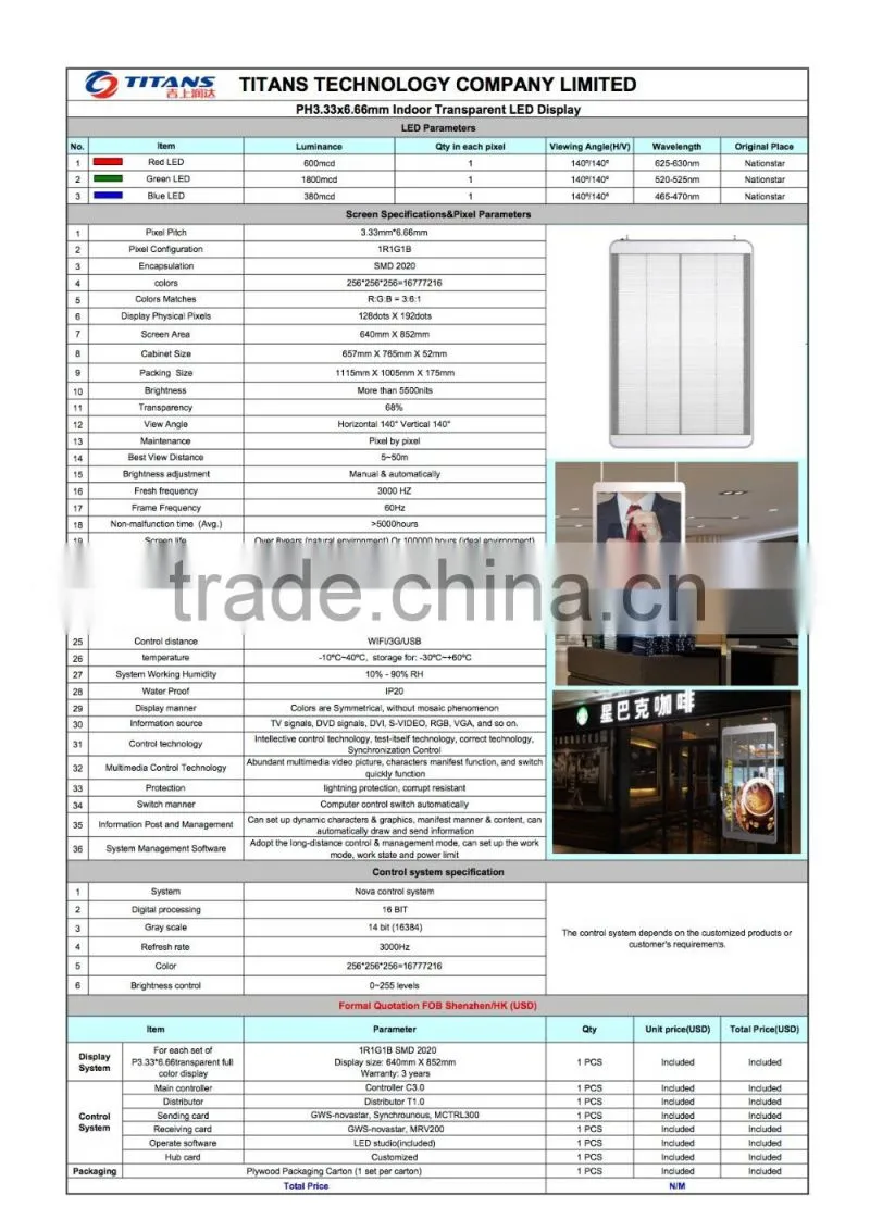 New technology Transparent Screen triple digit led numeric display,oled display technology,lcd display technology