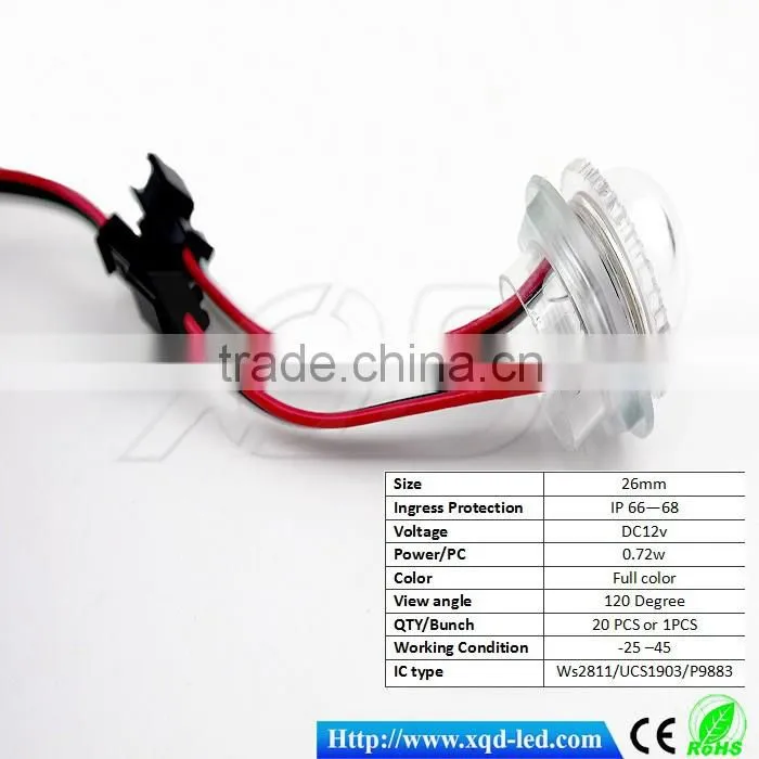 shenzhen fun amusement lighting factory led 1 point 26mm smd 5050 rgb chip