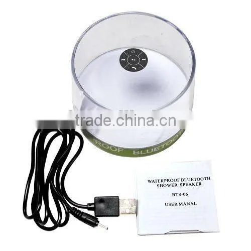 Innovative Waterproof Bluetooth Speaker With Silicon Suction Cup For Mobilephones Tablets PCs