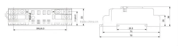 Relay Socket PYF08A