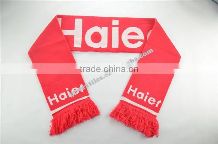 china manufacturer hot new product for 2015 fashion World Cup acrylic knit fans scarf