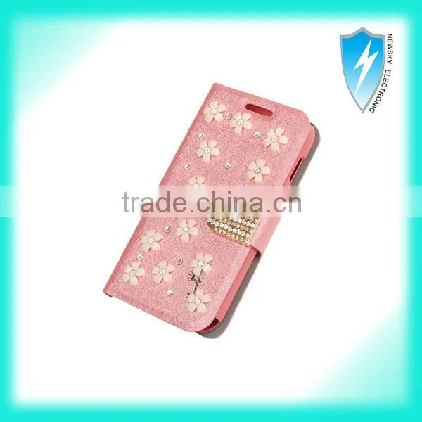 luxury mobile phone case with diamond for iphone6