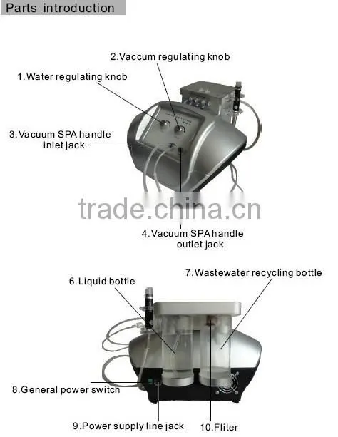 WMD-13 Water Dermabrasion Beauty equipment for skin deep care