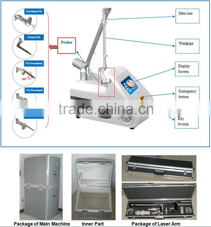 2016 portable clinic used co2 laser 30w for scar removal sun damage recovery