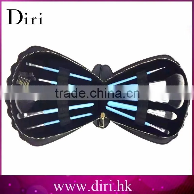 ShenZhen Professional Synthetic Cosmetic Makeup Brush Set with Leather Traverl Bag Case