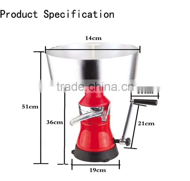FL-80 manual 80l/h manual milk separator machine