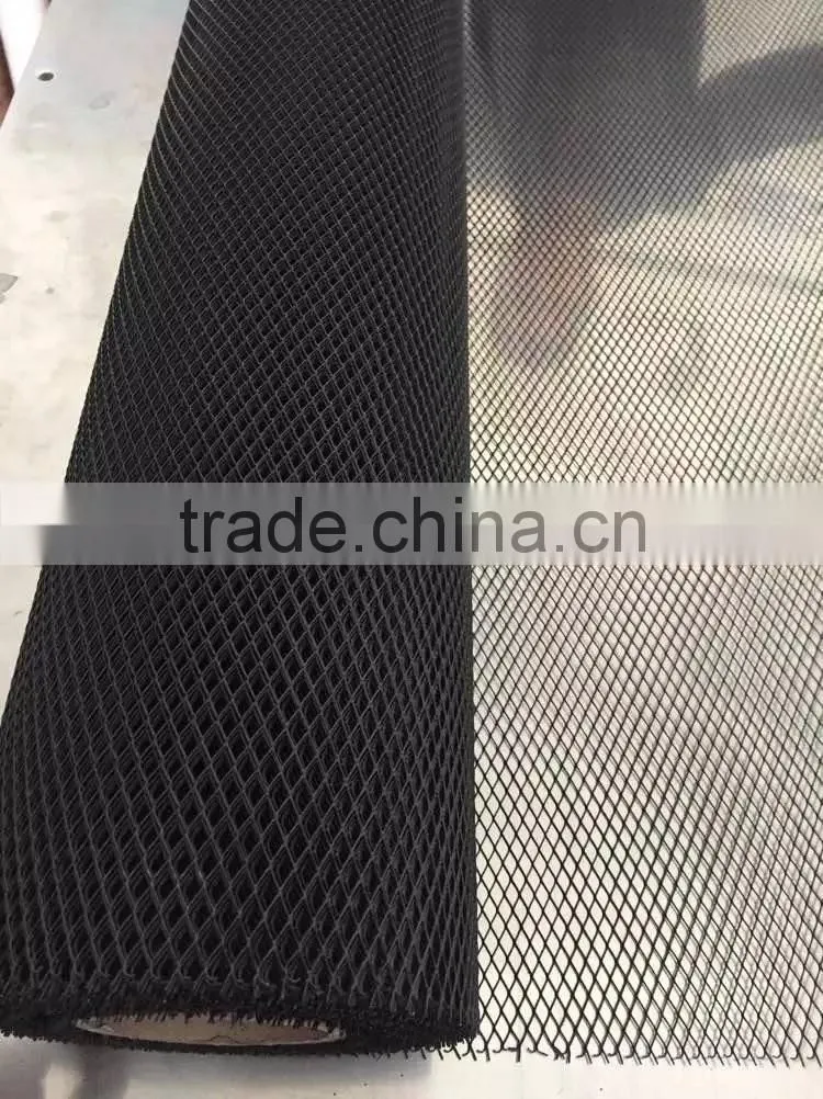Black coated diamond mesh cover/coated mesh hook/ black wire mesh cover