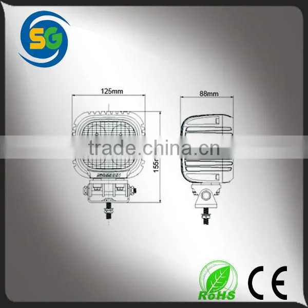 Hot sale suv atv truck waterproof vehicle light 40w LED worklight