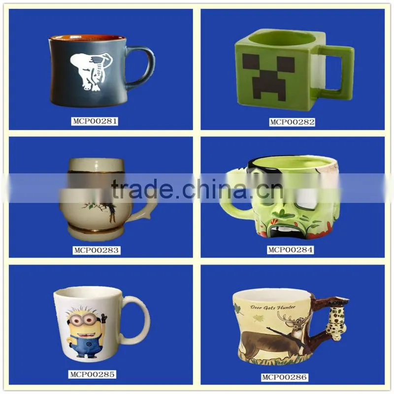 Home Decoration Vintage 3D Ceramic Owl Mug