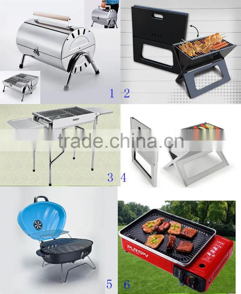Stainless steel Portable bbq tools set with tools box