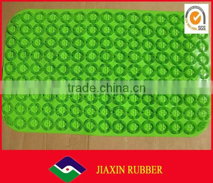 Morden colorful silicone red bath pvc/rubber mat JX-55079