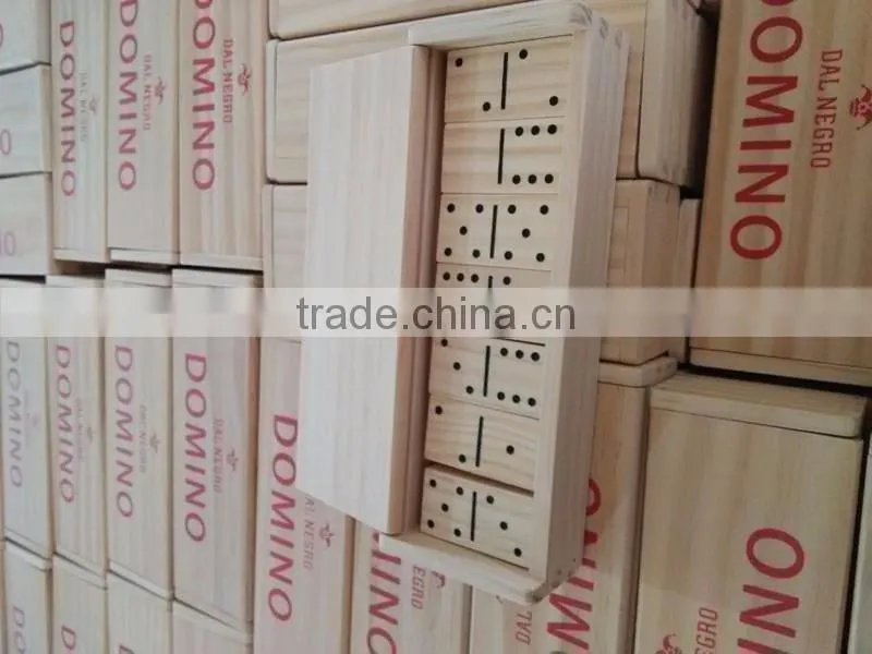 Wooden dominos Baby Early Childhood Education Montessori Number and Counter Match-up Puzzle