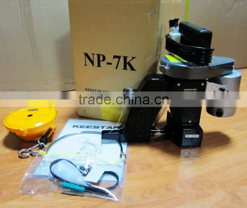 NP-7K single needle single thread chain stitch portable sewing machine