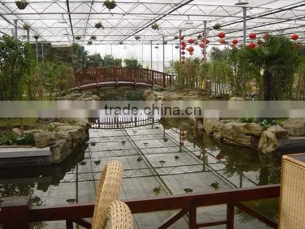 Multi-Span Greenhouse With vegetable aquaculture system