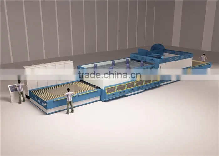 CE high-efficiency forced convection building glass tamglass tempering