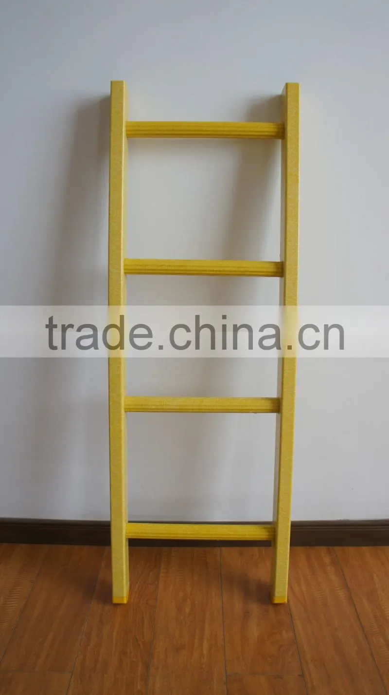Safety polyester resin fiberglass agility ladder for Chemical Treatment