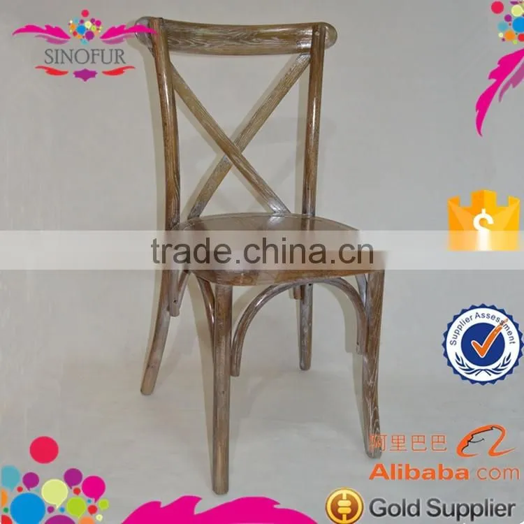 Wholesale wedding chairs and tables wood cross back chair