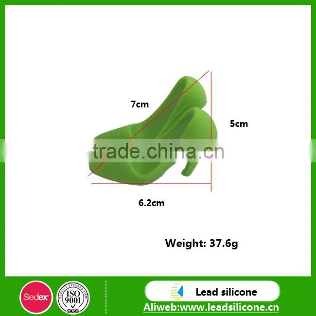 lady shoes shape silicone phone hodler fashion girl's high heel silicone phone holder