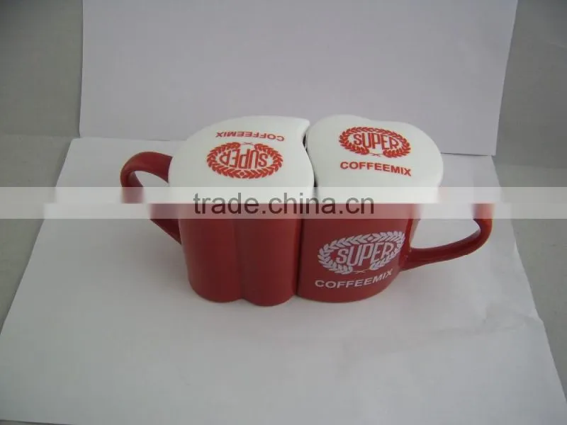 heart shape ceramic mug with handle heart shape drinking mug