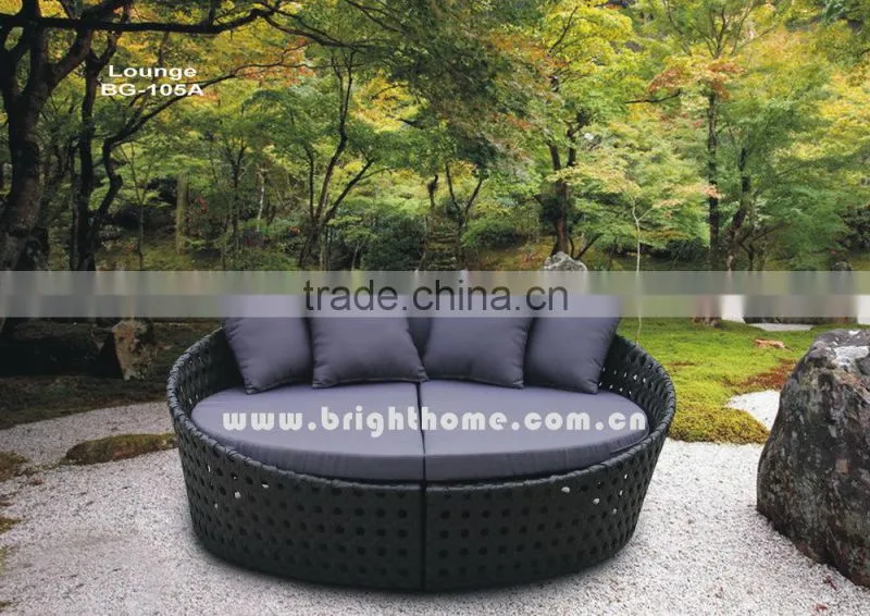 Artificial Sunbed BG-105A PE wicker outdoor products