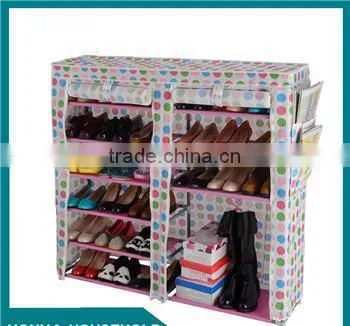 Portable Folding shoe rack, Non-woven Fabric Dustproof 5Tiers Hot Sale Shoe Rack Wall Mounted with Cloth Cover