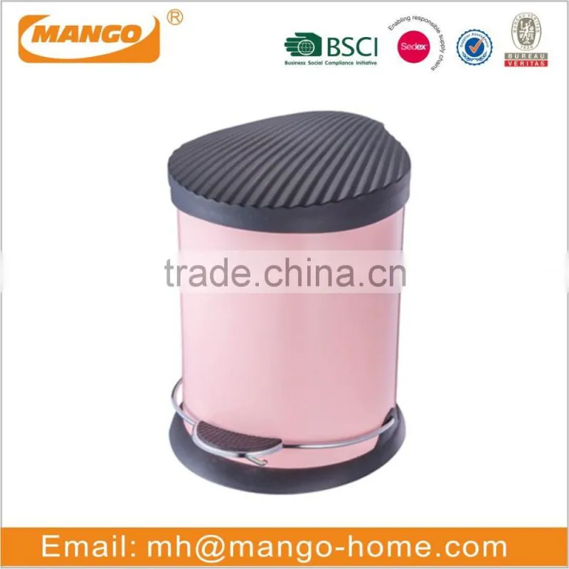 Oval Stainless Steel Garbage Can