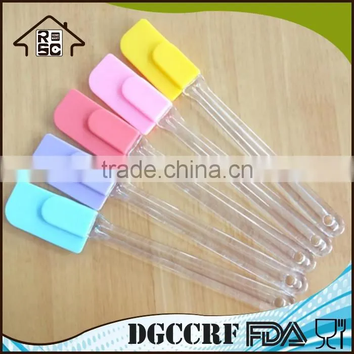 Butter Scraper With Transparent Handle Small Heat Resistant Cooking Utensil